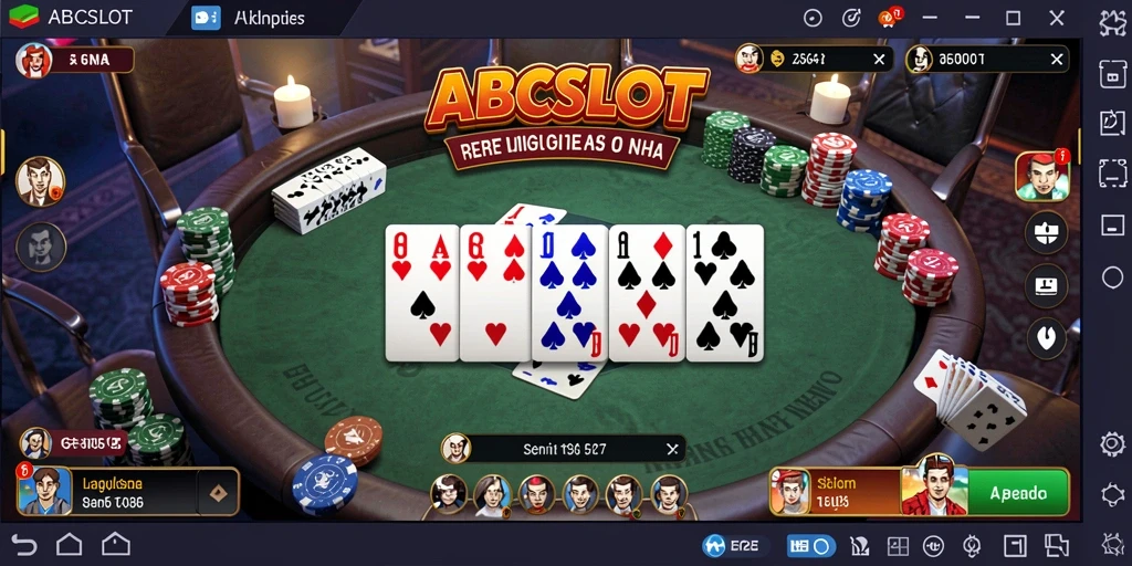 Tampilan menarik dari gameplay ABCSLOT dalam permainan Domino.