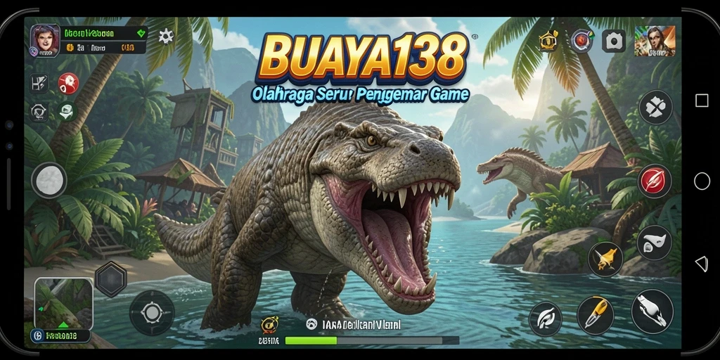Screenshot utama BUAYA138 menampilkan aksi seru olahraga.