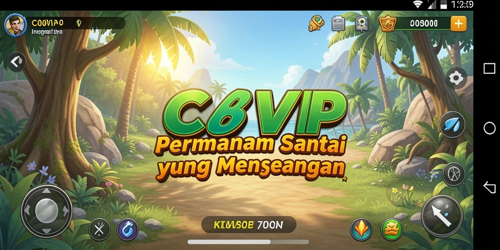 Tangkapan layar C8VIP menunjukkan gameplay yang seru dan penuh warna.