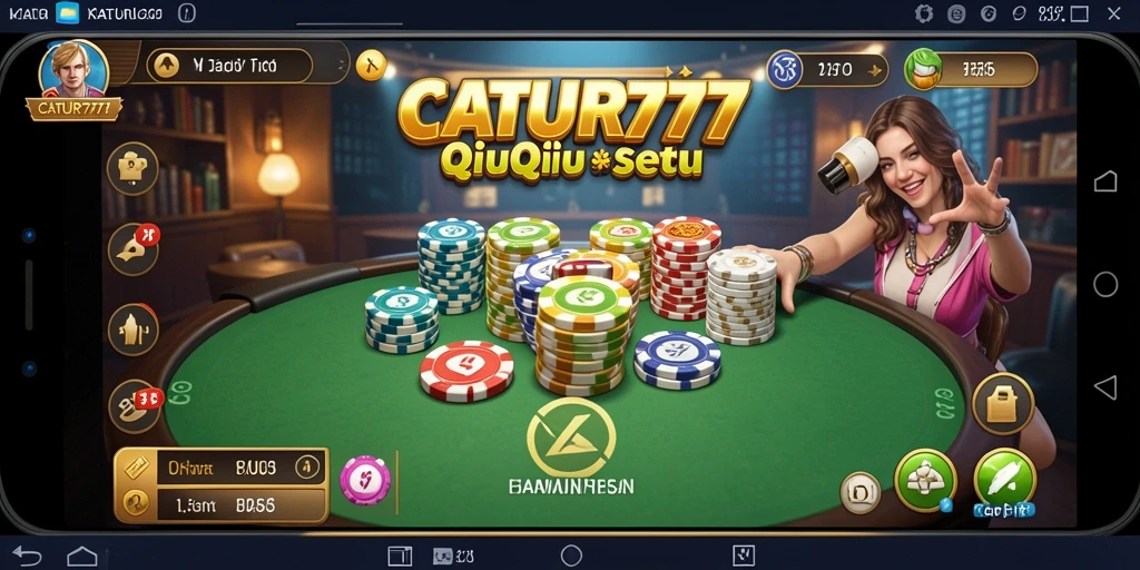 Screenshot utama CATUR777 menampilkan gameplay QiuQiu yang menarik.