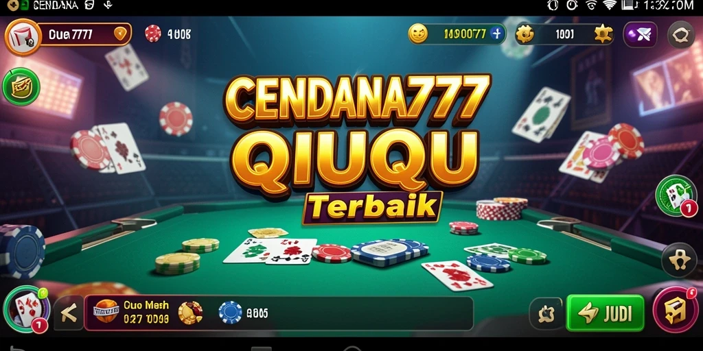 Screenshot menunjukkan gameplay seru QiuQiu di CENDANA777.