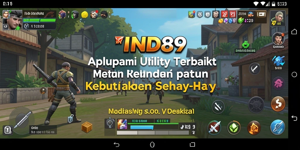 Tampilan aplikasi IND89 dengan fitur-fitur Utility yang memudahkan pengguna.
