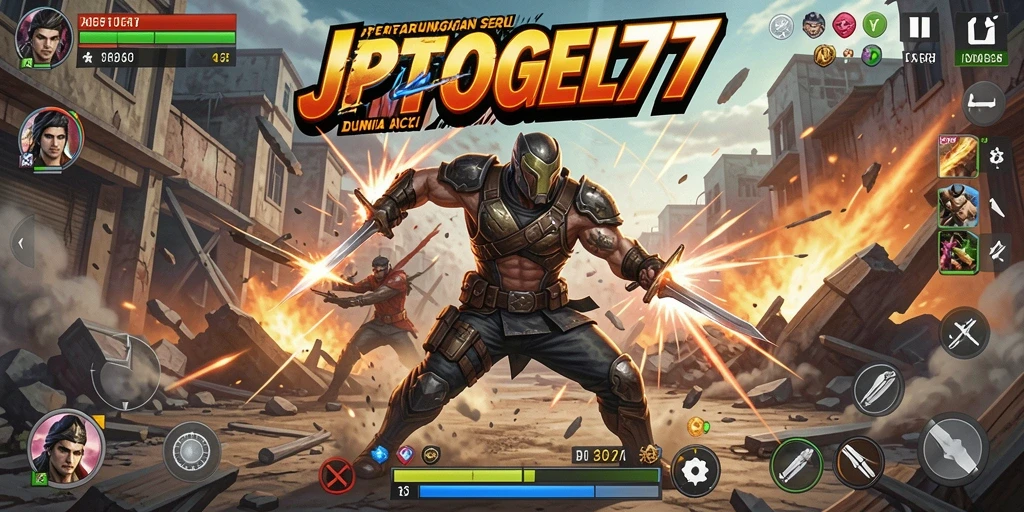 Screenshot menampilkan aksi mendebarkan dalam gameplay JPTOGEL77.