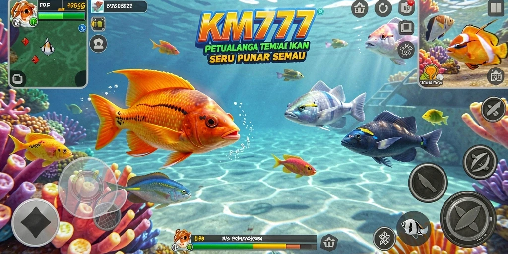 Screenshot KM777 menampilkan aksi seru Tembak Ikan dengan grafis yang menawan.