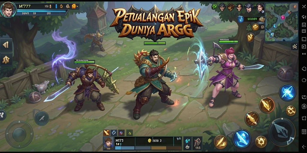 Tampilan gameplay MT777 yang menggugah selera dalam petualangan ARPG.