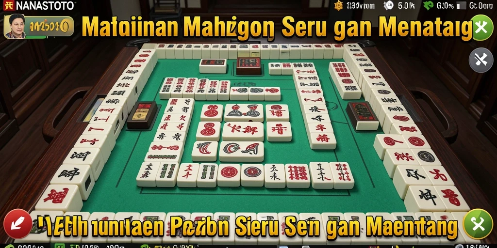 Screenshot gameplay NANASTOTO yang menunjukkan pengalaman bermain Mahjong yang seru.