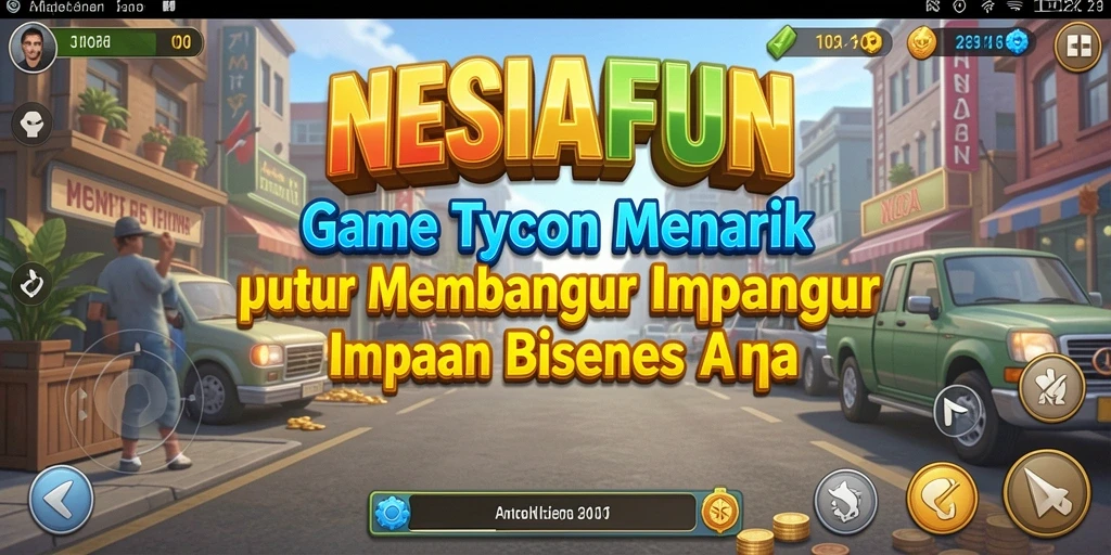 Tampilan gameplay NESIAFUN yang mendebarkan dengan elemen Tycoon.