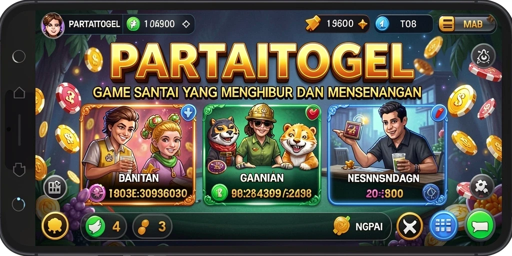 Tampilan gameplay seru di PARTAITOGEL penuh warna.