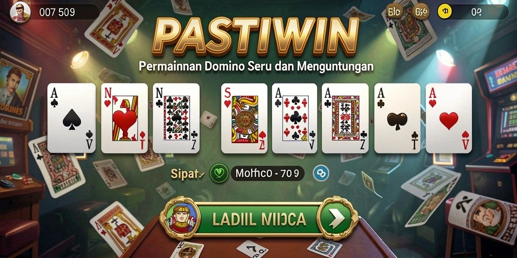 Tampilan gameplay Domino yang menarik di PASTIWIN.