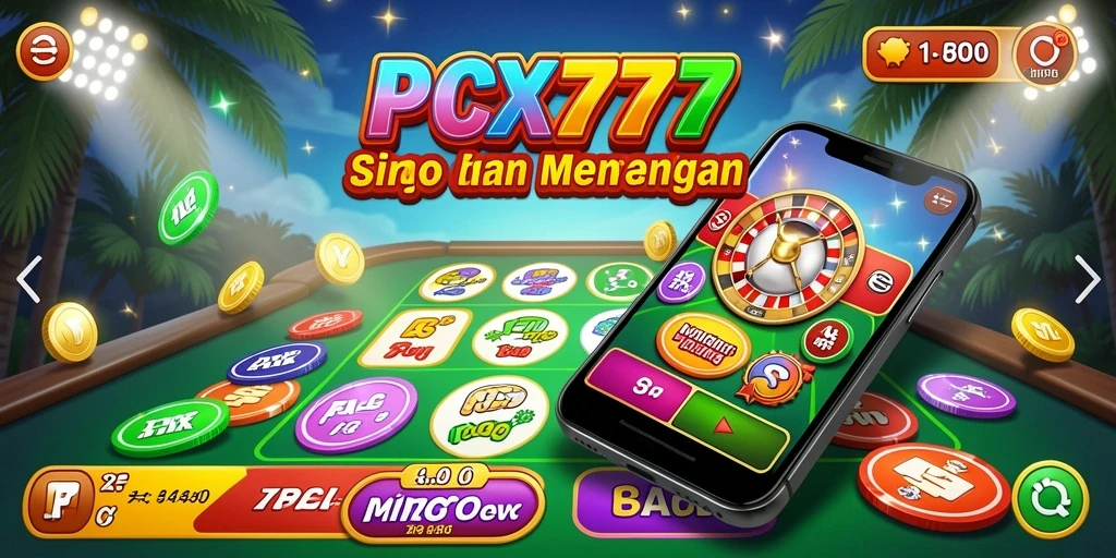 Screenshot gameplay PCX777 menampilkan serunya permainan Bingo.