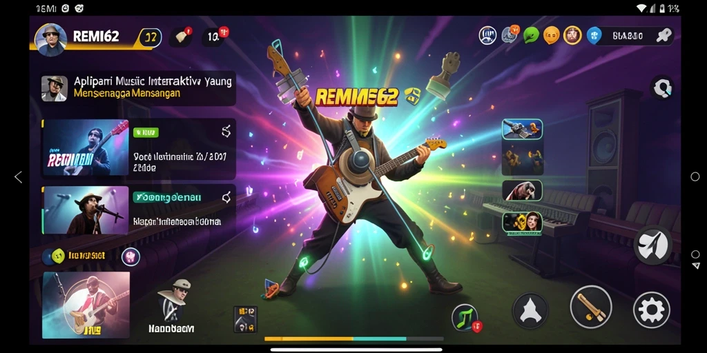 Tampilkan gameplay menarik REMI62 dengan berbagai genre musik.