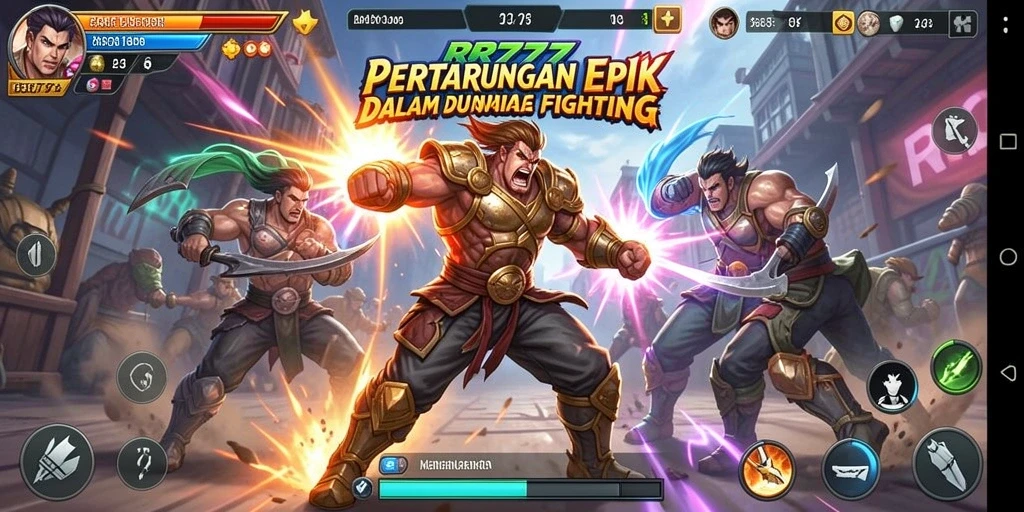 Tampilan mendebarkan dari gameplay pertarungan di RR777.