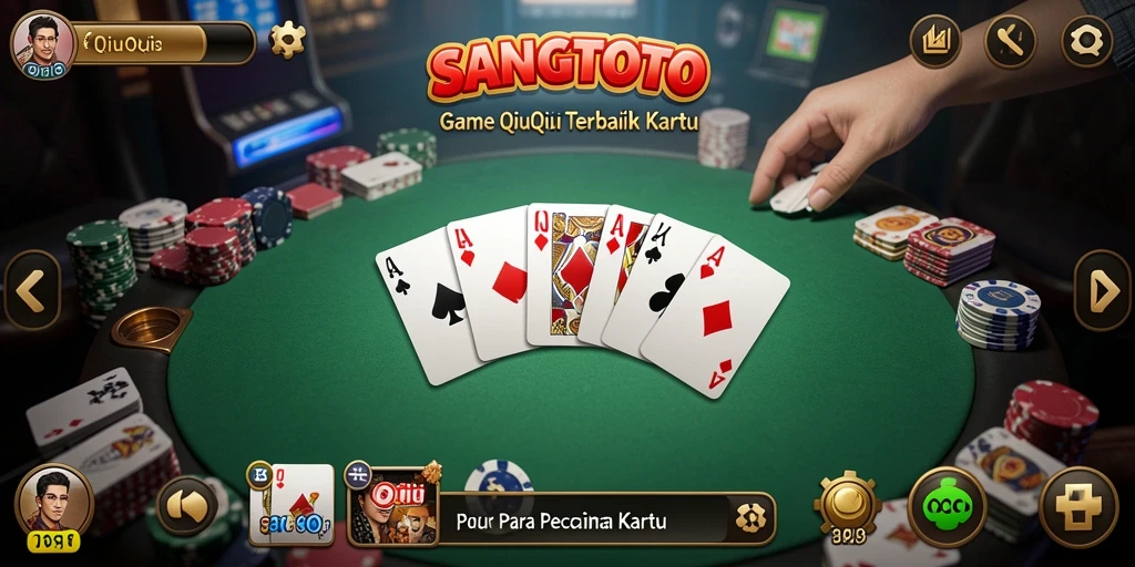 Tampilan gameplay QiuQiu yang menegangkan di SANGTOTO.