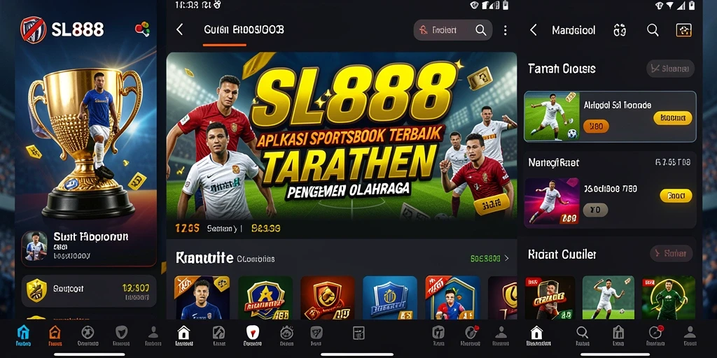 Tampilan menarik dan fitur live betting SL888 saat pertandingan berlangsung.