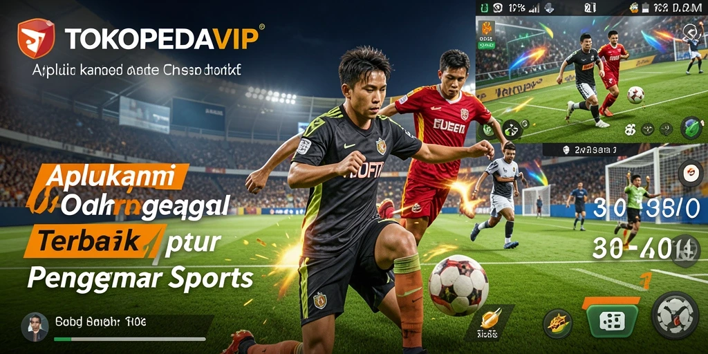 Tampilan gameplay menarik dalam TOKOPEDIAVIP yang menampilkan pertandingan olahraga.