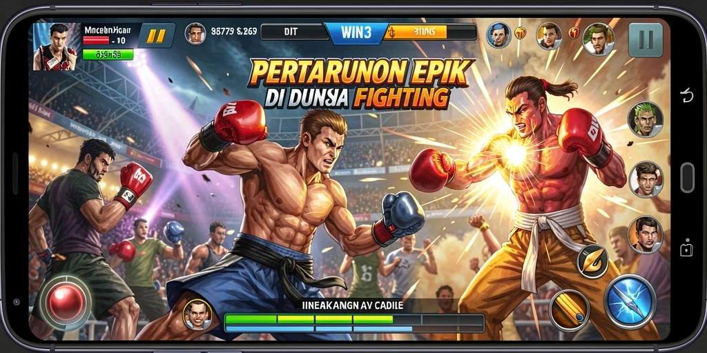 Tampilan gameplay mendebarkan di WIN33 dengan aksi pertarungan yang cepat.